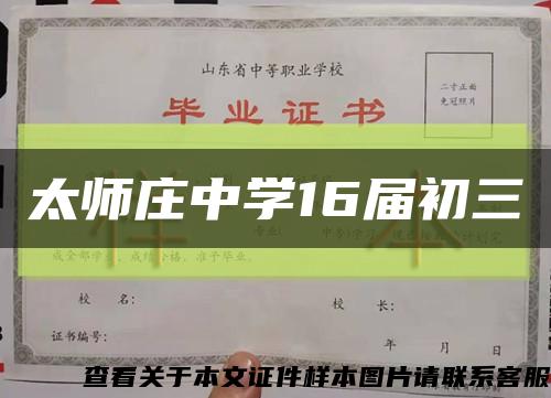 太师庄中学16届初三缩略图