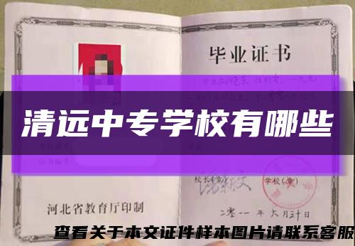 清远中专学校有哪些缩略图