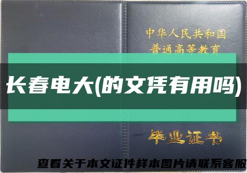 长春电大(的文凭有用吗)缩略图