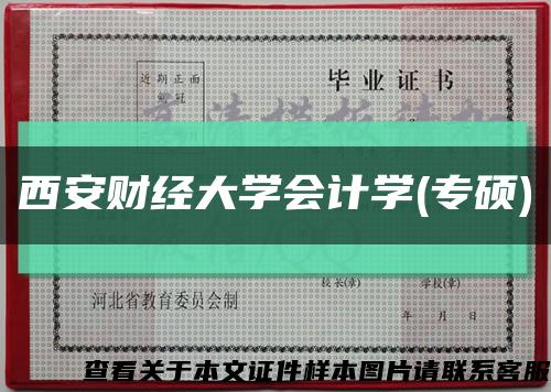 西安财经大学会计学(专硕)缩略图