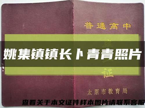 姚集镇镇长卜青青照片缩略图