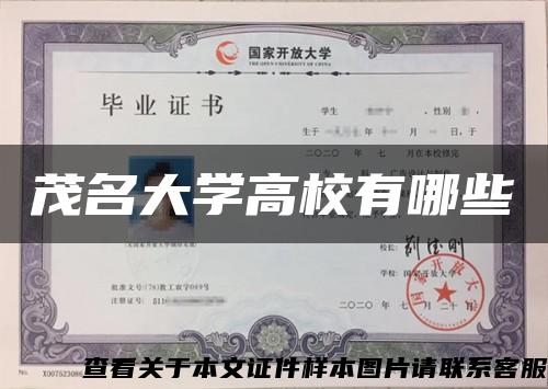 茂名大学高校有哪些缩略图