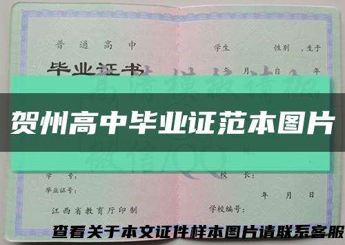 贺州高中毕业证范本图片缩略图
