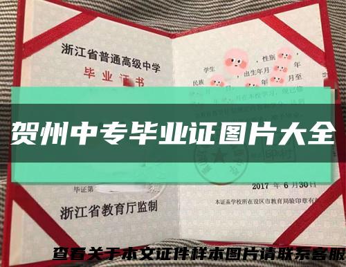 贺州中专毕业证图片大全缩略图