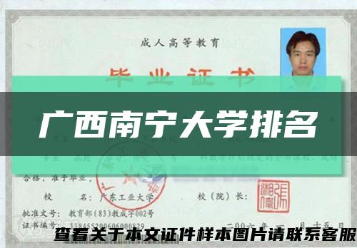 广西南宁大学排名缩略图