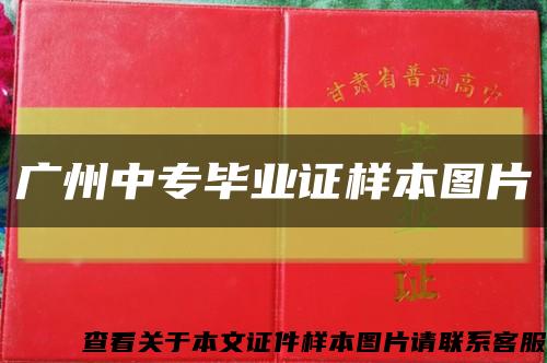 广州中专毕业证样本图片缩略图