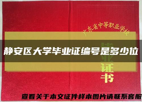 静安区大学毕业证编号是多少位缩略图