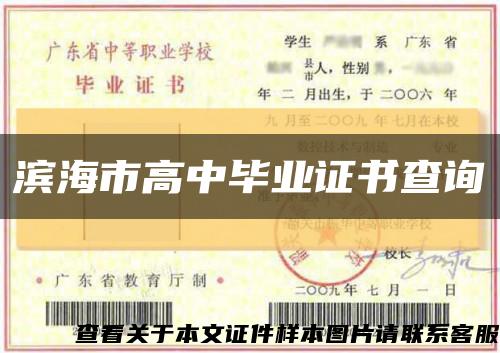 滨海市高中毕业证书查询缩略图