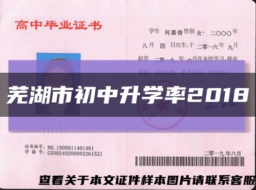 芜湖市初中升学率2018缩略图