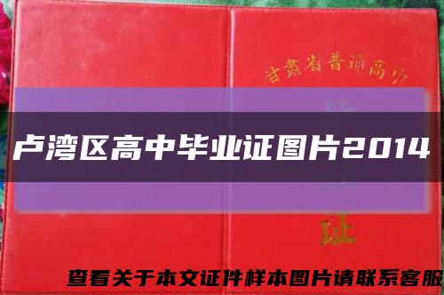 卢湾区高中毕业证图片2014缩略图
