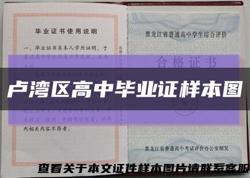 卢湾区高中毕业证样本图缩略图
