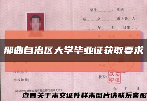 那曲自治区大学毕业证获取要求缩略图