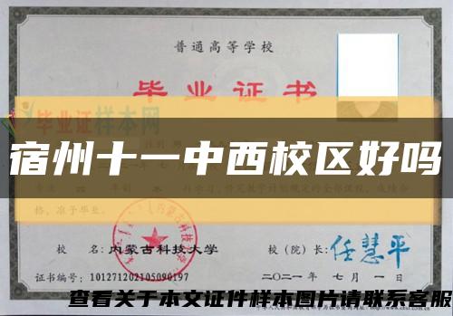 宿州十一中西校区好吗缩略图