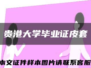 贵港大学毕业证皮套缩略图