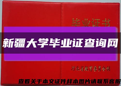新疆大学毕业证查询网缩略图