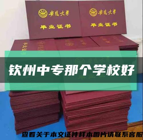 钦州中专那个学校好缩略图