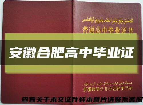 安徽合肥高中毕业证缩略图