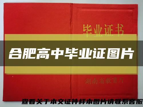 合肥高中毕业证图片缩略图