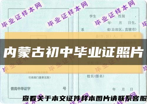 内蒙古初中毕业证照片缩略图