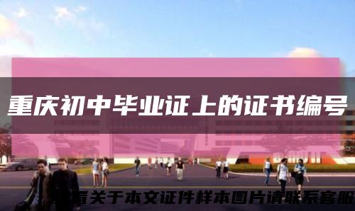 重庆初中毕业证上的证书编号缩略图