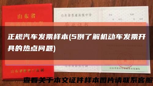 正规汽车发票样本(5例了解机动车发票开具的热点问题)缩略图