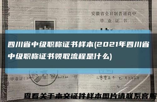 四川省中级职称证书样本(2021年四川省中级职称证书领取流程是什么)缩略图