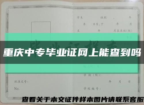 重庆中专毕业证网上能查到吗缩略图