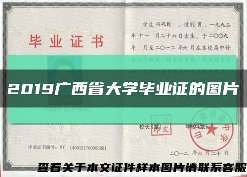 2019广西省大学毕业证的图片缩略图