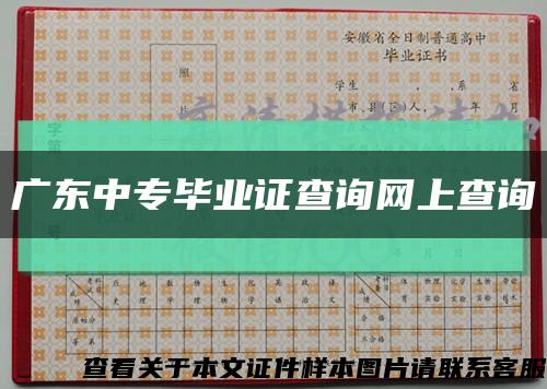 广东中专毕业证查询网上查询缩略图