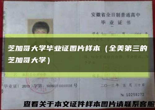 芝加哥大学毕业证图片样本（全美第三的芝加哥大学）缩略图