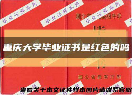 重庆大学毕业证书是红色的吗缩略图