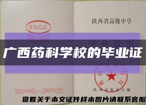 广西药科学校的毕业证缩略图