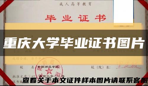重庆大学毕业证书图片缩略图