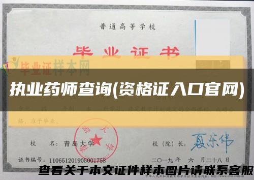 执业药师查询(资格证入口官网)缩略图