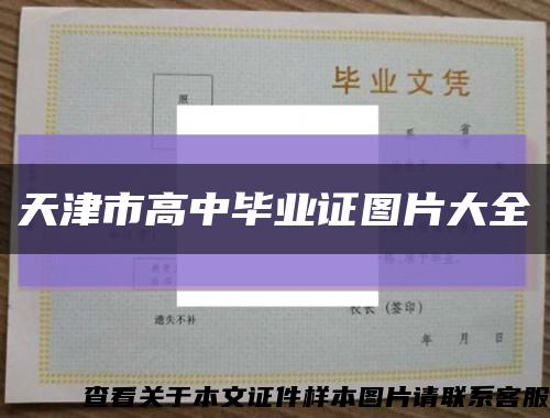 天津市高中毕业证图片大全缩略图