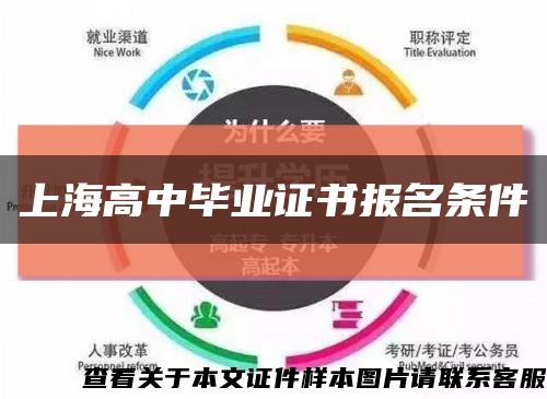 上海高中毕业证书报名条件缩略图