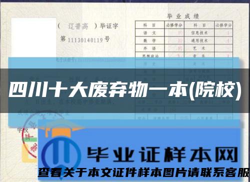 四川十大废弃物一本(院校)缩略图