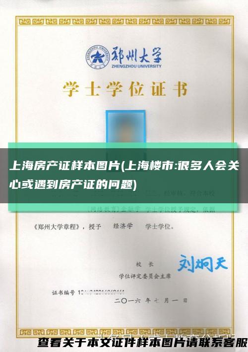 上海房产证样本图片(上海楼市:很多人会关心或遇到房产证的问题)缩略图