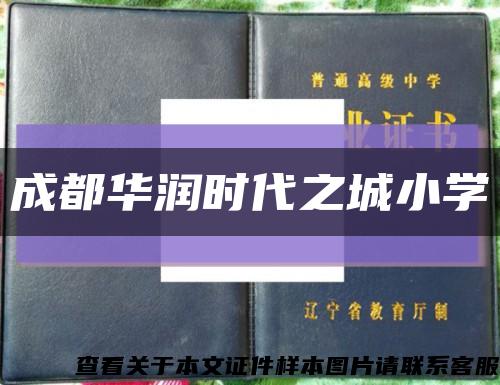 成都华润时代之城小学缩略图