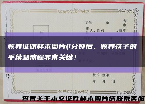 领养证明样本图片(1分钟后，领养孩子的手续和流程非常关键！缩略图