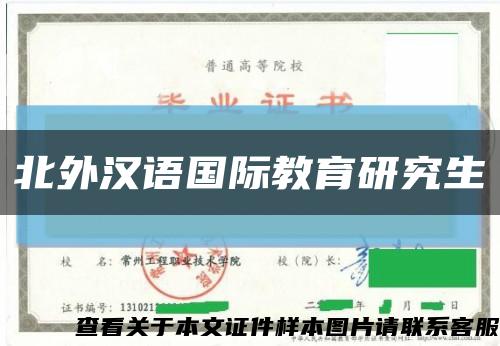 北外汉语国际教育研究生缩略图