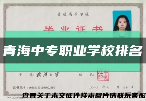 青海中专职业学校排名缩略图