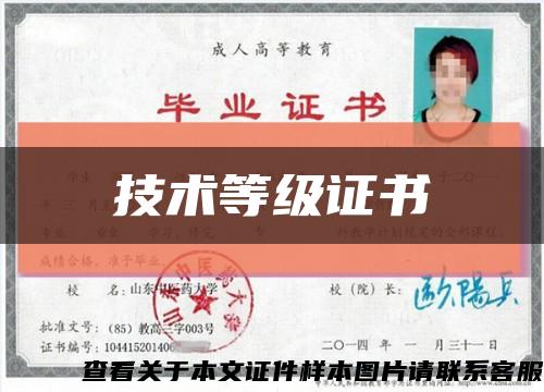 技术等级证书缩略图