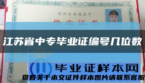 江苏省中专毕业证编号几位数缩略图