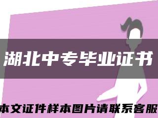 湖北中专毕业证书缩略图