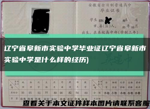 辽宁省阜新市实验中学毕业证辽宁省阜新市实验中学是什么样的经历)缩略图