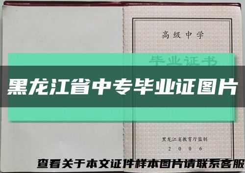 黑龙江省中专毕业证图片缩略图