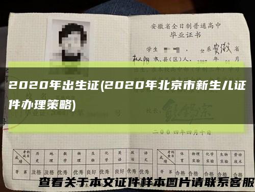 2020年出生证(2020年北京市新生儿证件办理策略)缩略图