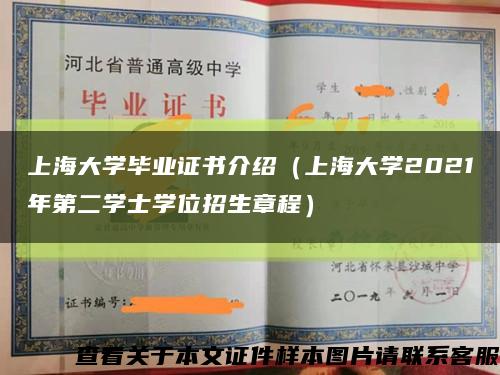 上海大学毕业证书介绍（上海大学2021年第二学士学位招生章程）缩略图