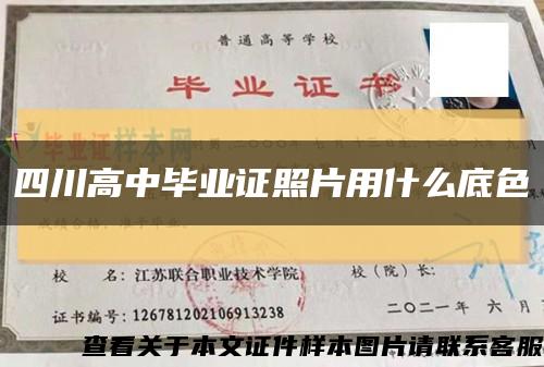 四川高中毕业证照片用什么底色缩略图